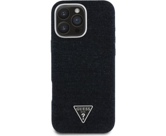 Guess Denim Triangle Logo MagSafe Case Чехол для Apple iPhone 16 Pro
