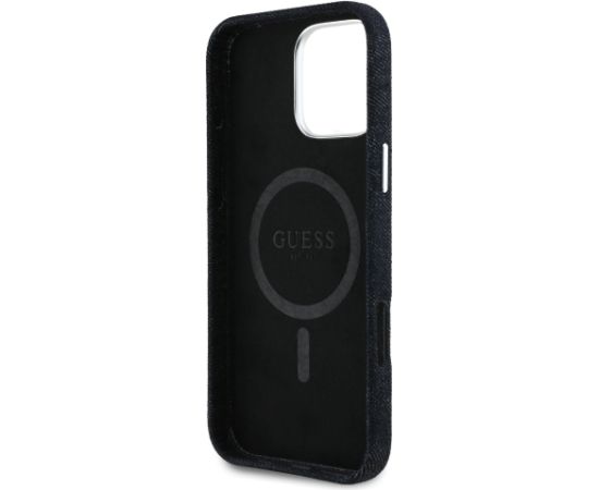 Guess Denim Triangle Logo MagSafe Case Чехол для Apple iPhone 16 Pro