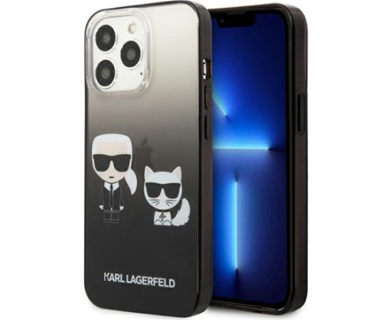 Karl Lagerfeld KLHCP13LTGKCK iPhone 13 Pro | 13 6,1" hardcase czarny|black Gradient Ikonik Karl & Choupette