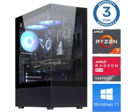 INTOP Ryzen 7 5700X 32GB 500SSD M.2 NVME+2TB RX580 8GB WIN11