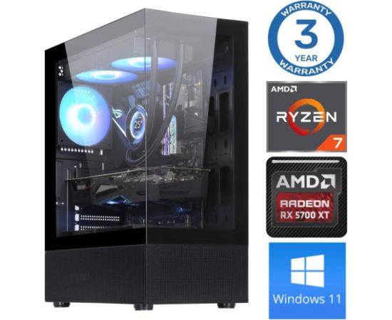INTOP Ryzen 7 5700X 16GB 1TB SSD M.2 NVME RX5700 XT 8GB WIN11