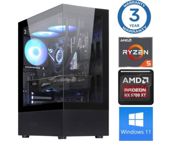INTOP Ryzen 5 5600X 32GB 1TB SSD M.2 NVME+2TB RX5700 XT 8GB WIN11