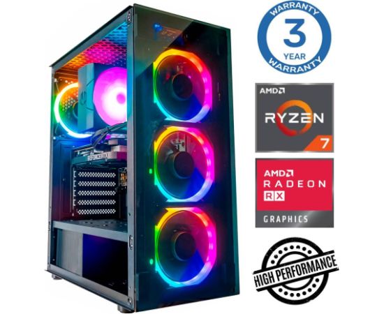 INTOP Ryzen 7 5700X 64GB 1TB SSD M.2 NVME RX580 8GB no-OS