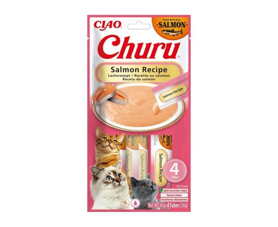 INABA Churu Salmon recipe - cat treats - 4x14g