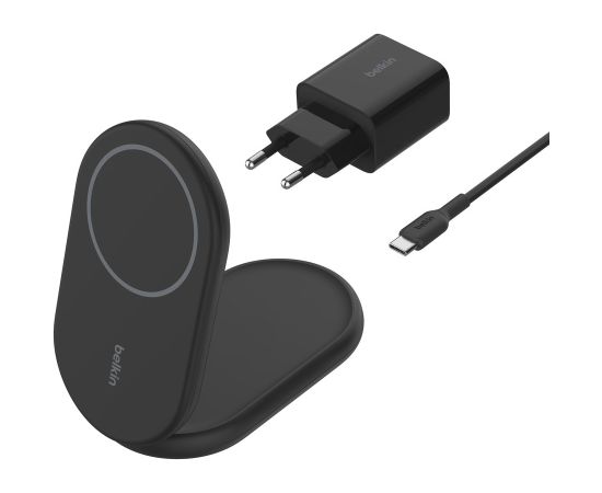 Belkin BoostCharge Headphones, Smartphone Black USB Wireless charging Fast charging Indoor