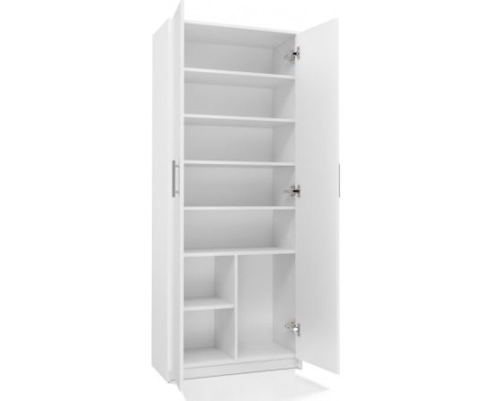 Top E Shop dokumentu skapis OLIV 2D, 74×35×180 cm, baltā krāsā