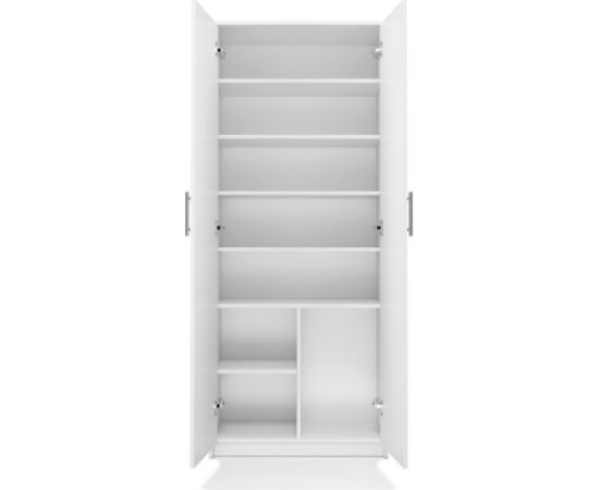 Top E Shop dokumentu skapis OLIV 2D, 74×35×180 cm, baltā krāsā