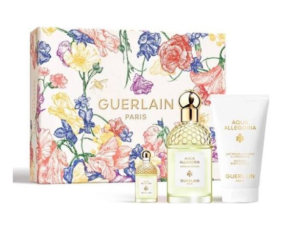 SET GUERLAIN Aqua Allegoria Nerolia Vetiver EDT spray 75ml + BODY LOTION 75ml + MINIATURA EDT 7,5ml