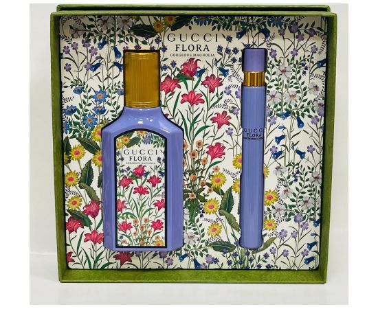 Gucci SET (FLORA GORGEOUS MAGNOLIA (W) EDP/S 50ML + TRAVEL SPRAY 10ML)