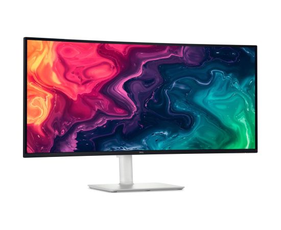 LCD Monitor DELL S3425DW 34" Curved/21 : 9 Height adjustable Tilt Matte Panel VA 3440x1440 21:9 120 Hz 1 ms Speakers Colour White 210-BQWR