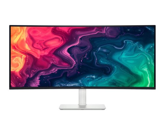 LCD Monitor DELL S3425DW 34" Curved/21 : 9 Height adjustable Tilt Matte Panel VA 3440x1440 21:9 120 Hz 1 ms Speakers Colour White 210-BQWR