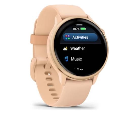 Garmin Vivoactive 6 Metallic Pink Dawn with Pink Dawn Band