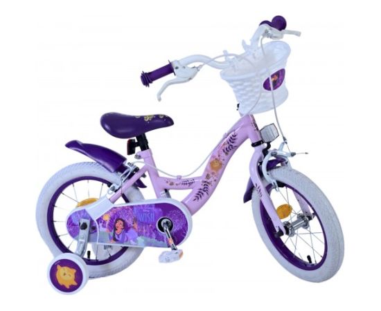Volare Bērnu velosipēds 14 collas Disney Wish (2 rokas bremzes, uz 85% salikts) (3.5-5 gadiem) VOL31453