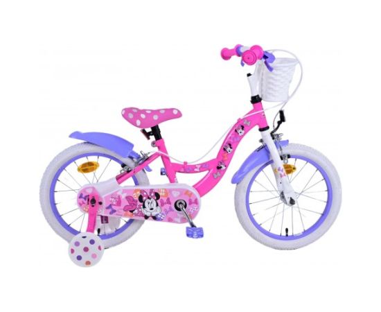Volare Bērnu velosipēds 16 collas Disney Minnie (2 rokas bremzes, uz 85% salikts) (4-6 gadiem) VOL21583