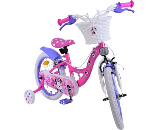 Volare Bērnu velosipēds 16 collas Disney Minnie (2 rokas bremzes, uz 85% salikts) (4-6 gadiem) VOL21583