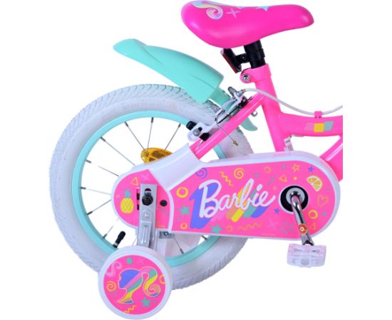 Bērnu velosipēds 14 collas Volare Barbie (2 rokas bremzes, uz 85% salikts) (3.5-5 gadiem) VOL31455 Trīsriteņi un skrejmašīna