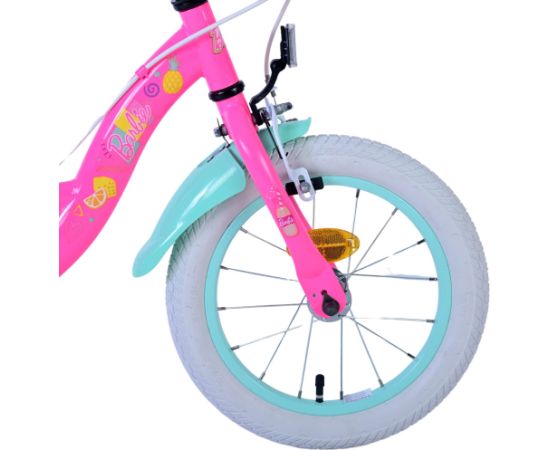 Bērnu velosipēds 14 collas Volare Barbie (2 rokas bremzes, uz 85% salikts) (3.5-5 gadiem) VOL31455 Trīsriteņi un skrejmašīna