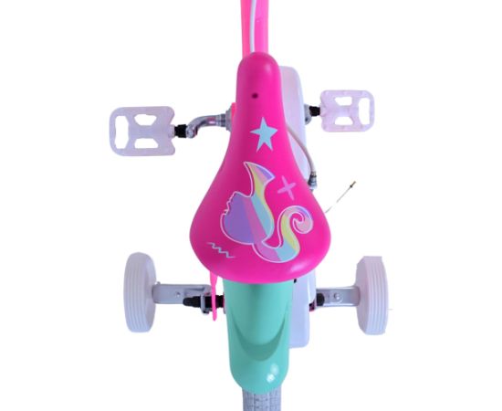 Bērnu velosipēds 14 collas Volare Barbie (2 rokas bremzes, uz 85% salikts) (3.5-5 gadiem) VOL31455 Trīsriteņi un skrejmašīna