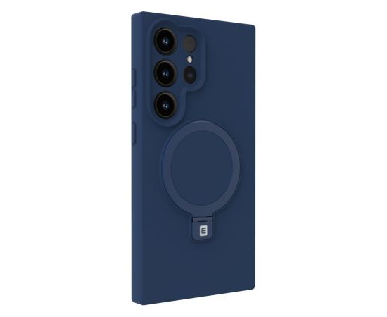 Evelatus Samsung  Galaxy S25 Ultra Premium Magnetic with Stand Soft Touch Silicone Case Midnight Blue