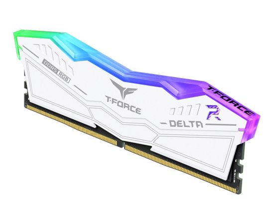 Team Group DDR5 - 48GB - 6400 - CL - 32 (2x 24 GB) dual kit, RAM (white, FF4D548G6400HC32ADC01, DELTA RGB, INTEL XMP, AMD EXPO)