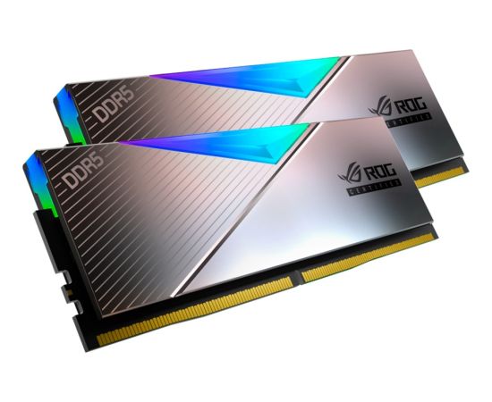 ADATA DDR5 - 32GB - 6600 - CL - 32 (2x 16 GB) dual kit, RAM (silver, AX5U6600C3216G-DCLARROG, Lancer RGB, INTEL XMP, ROG certified)