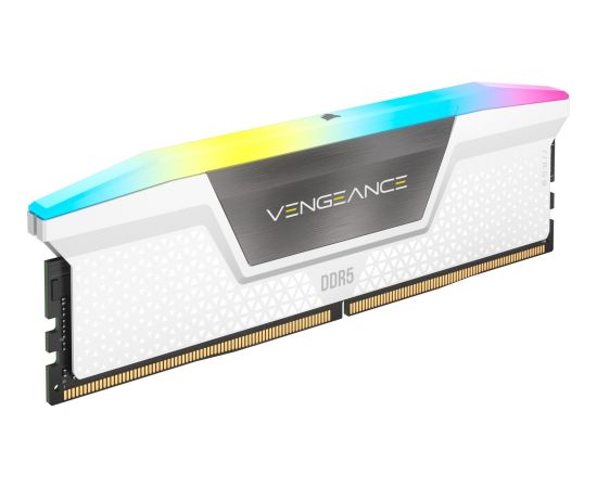 Corsair DDR5 - 32GB - 6400 - CL - 36 (2x 16 GB) dual kit, memory (white, CMH32GX5M2B6400C36W, Vengeance RGB, INTEL XMP)