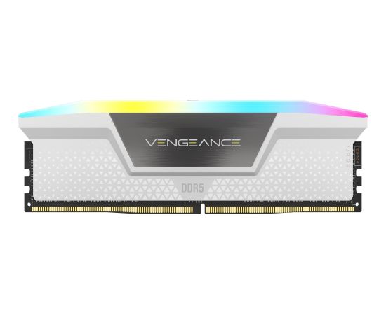 Corsair DDR5 - 32GB - 6400 - CL - 36 (2x 16 GB) dual kit, memory (white, CMH32GX5M2B6400C36W, Vengeance RGB, INTEL XMP)