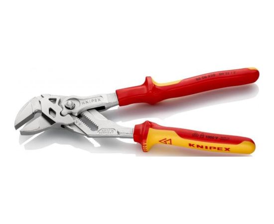 KNIPEX pliers wrench 86 06 250, VDE-insulated (red/yellow, length 250mm, 19-fold adjustable)