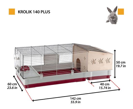 FERPLAST Krolik 140 Plus - Cage