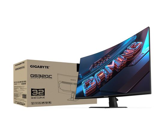 Gigabyte GS32QC computer monitor 80 cm (31.5") 2560 x 1440 pixels Quad HD LCD Black