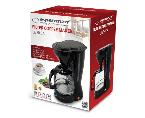 Esperanza EKC009 coffee maker Drip coffee maker 1.5 L