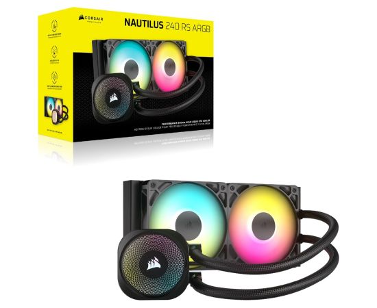 Corsair Nautilus 240 RS ARGB Liquid Processor All-in-one liquid cooler Black 1 pc(s)