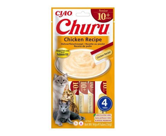 INABA CAT CHURU SENIOR CHICKEN 4x14g (56g)