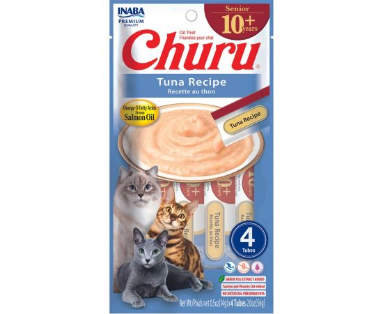 INABA CAT CHURU SENIOR TUNA przysmak dla kota 4x14g (56g)