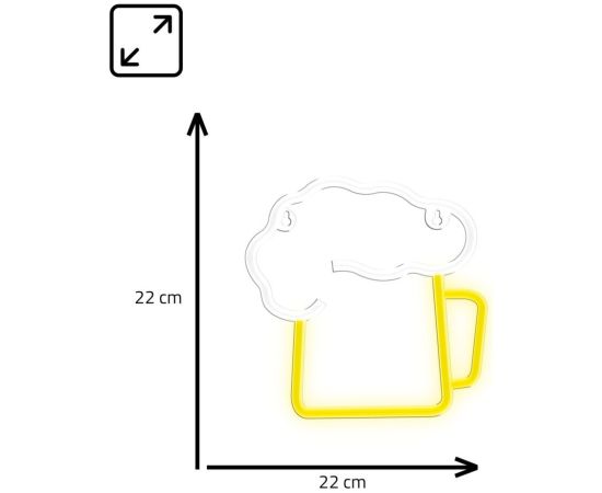 Manta SNL34YET Style Neon Lights Beer yellow/white