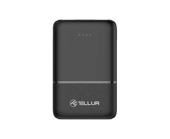 Tellur 5000mAh power bank 2xUSB+USB-C+MicroUSB black