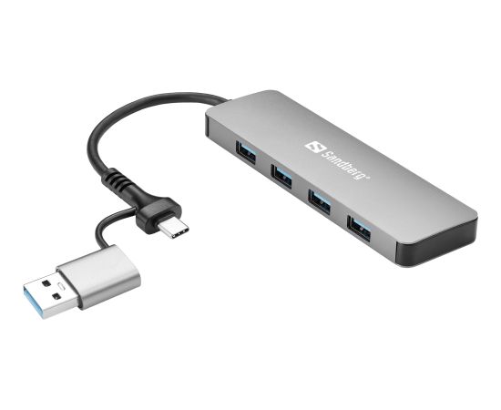 Sandberg 136-63 USB-C/A to 4xUSB 3.0 Hub