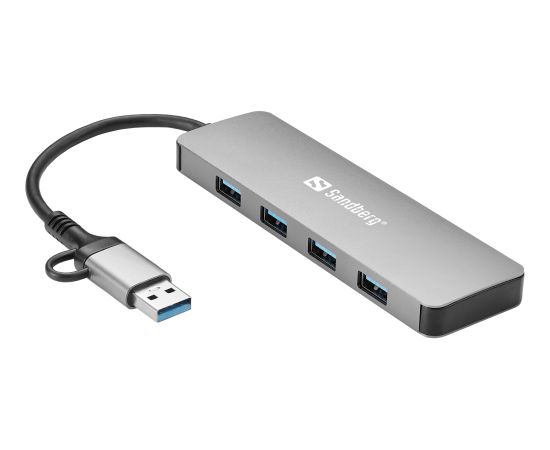 Sandberg 136-63 USB-C/A to 4xUSB 3.0 Hub