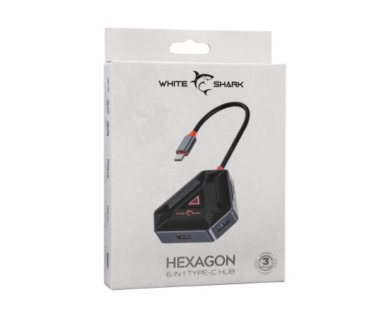 Sbox Hexagon 6 IN 1 Type-C HUB