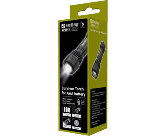 Sandberg 421-07 Survivor Torch for AAA battery