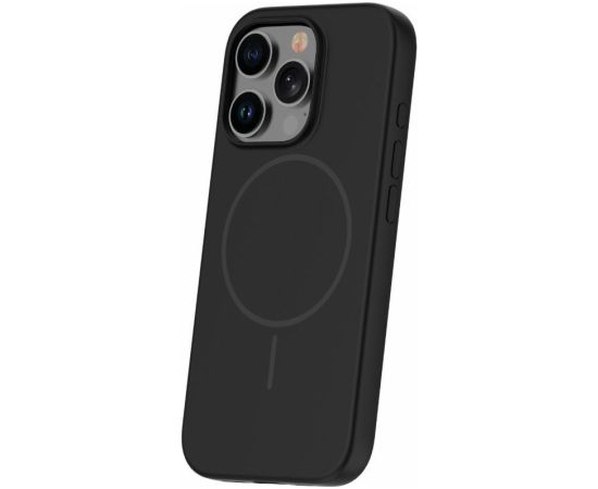 iLike Apple  iPhone 16 Pro Max Soft Touch Silicone case With Magnetic Black