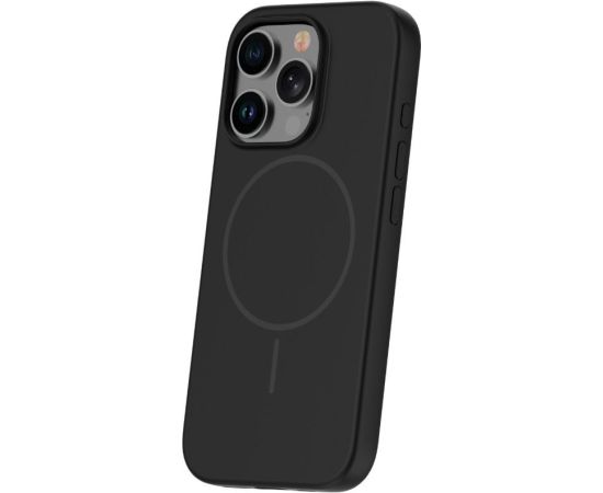 iLike Apple  iPhone 15 Pro Soft Touch Silicone case With Magnetic Black