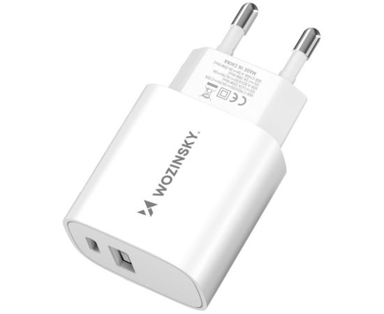Wozinsky   Wozinsky WGWCW USB-A USB-C 20W wall charger - white