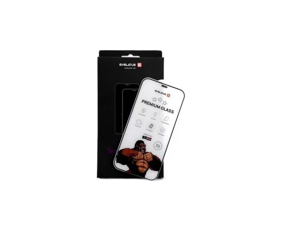 Evelatus Apple  iPhone 16 Pro Max Corning Gorilla Glass Anti-Static 3D Full Cover 10X Stronger Black