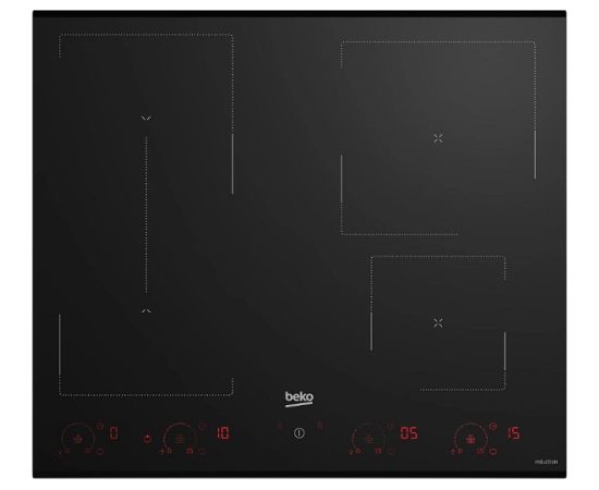 Beko HII64822QUFT indukcijas plīts virsma, 60 cm, IndyFlex