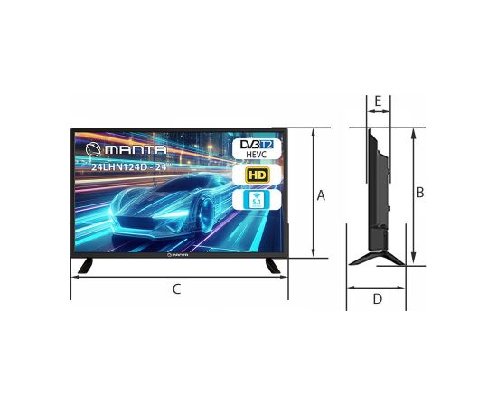 Manta 24LHN124D Damaged Box