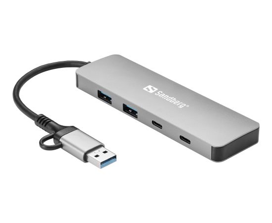 Sandberg 136-64 USB-C/A to 2xUSB-A+2xUSB-C Hub