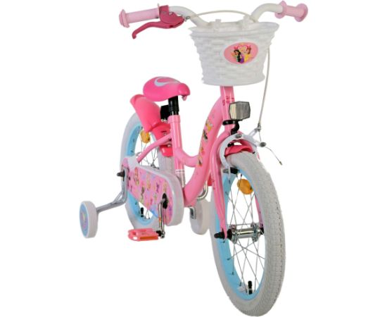 Volare Bērnu velosipēds 16 collas Disney Princess (rokas+kājas bremzes, uz 85% salikts) (4-6 gadiem) VOL21580