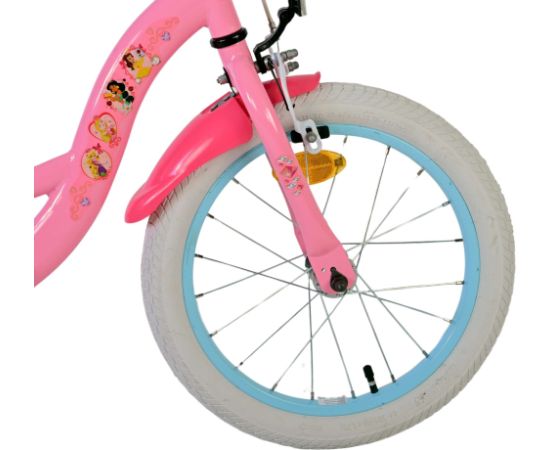 Volare Bērnu velosipēds 16 collas Disney Princess (rokas+kājas bremzes, uz 85% salikts) (4-6 gadiem) VOL21580