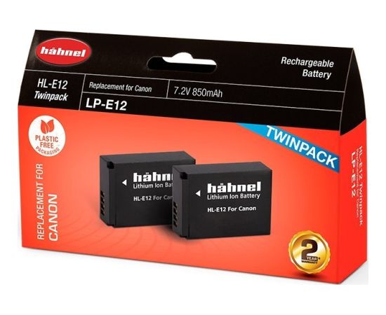 HÄhnel Akumulators Hähnel Battery Canon HL-E12 Twin Pack
